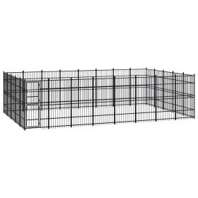 Outdoor Dog Kennel Steel 396.8 ft²