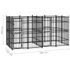 Outdoor Dog Kennel Steel 79.3 ft²