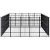 Outdoor Dog Kennel Steel 396.8 ft²