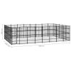 Outdoor Dog Kennel Steel 396.8 ft²