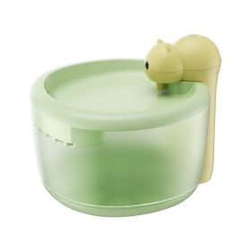 Little Bear Wireless Water dispenser, Cat Intelligent Sensing Water dispenser, Filter Silent Water Feeder, Pet Supplies Wholesale (Specifications: Little Bear Wireless Water Dispenser - Green)